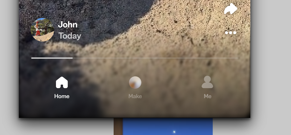 social media app home screen