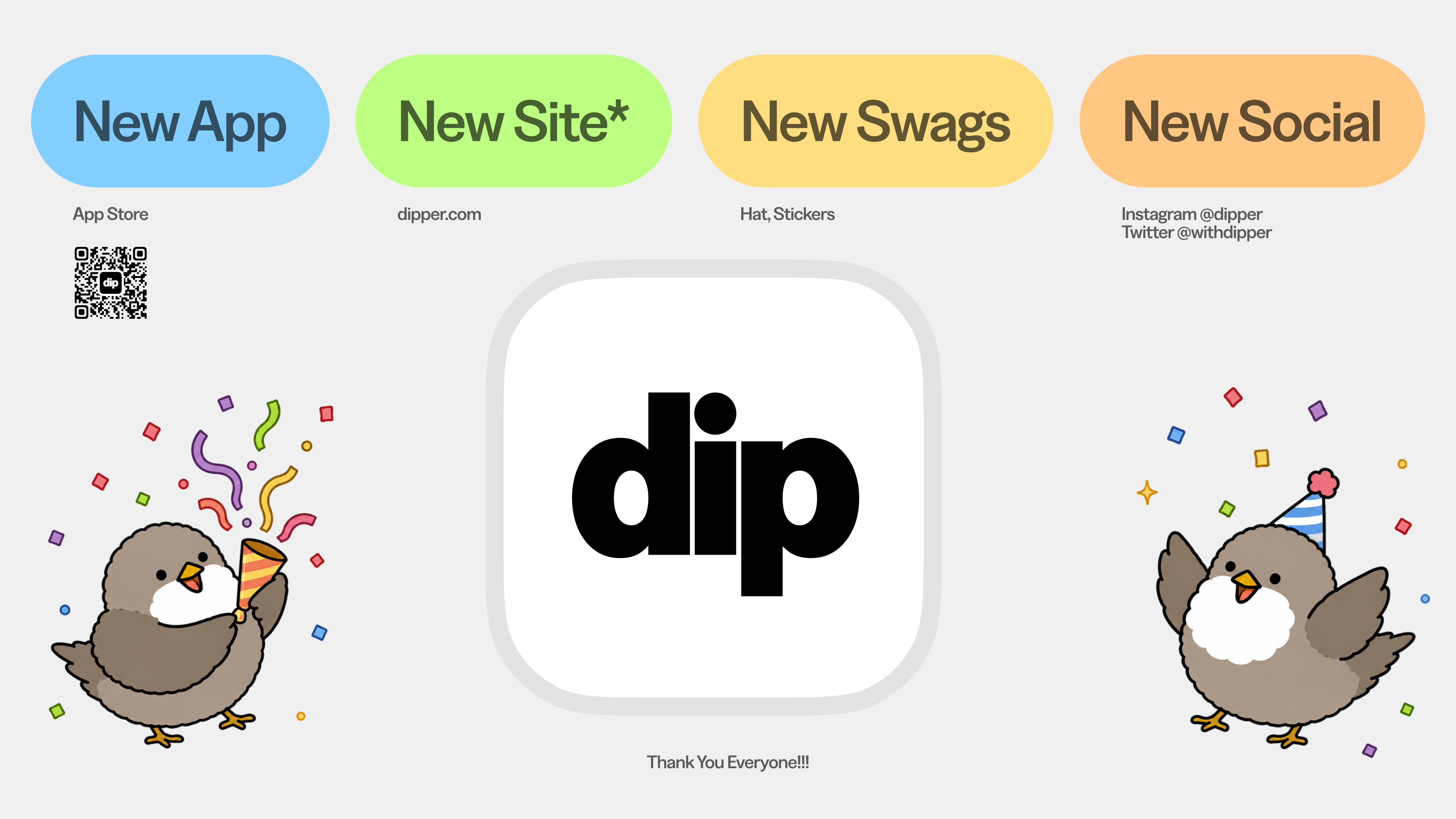 Dipper new app site social launch